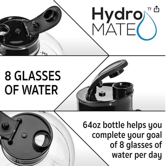 HydroMATE - 64 oz. (Half Gallon) BPA Free Plastic Bottle - Picture 4 of 10